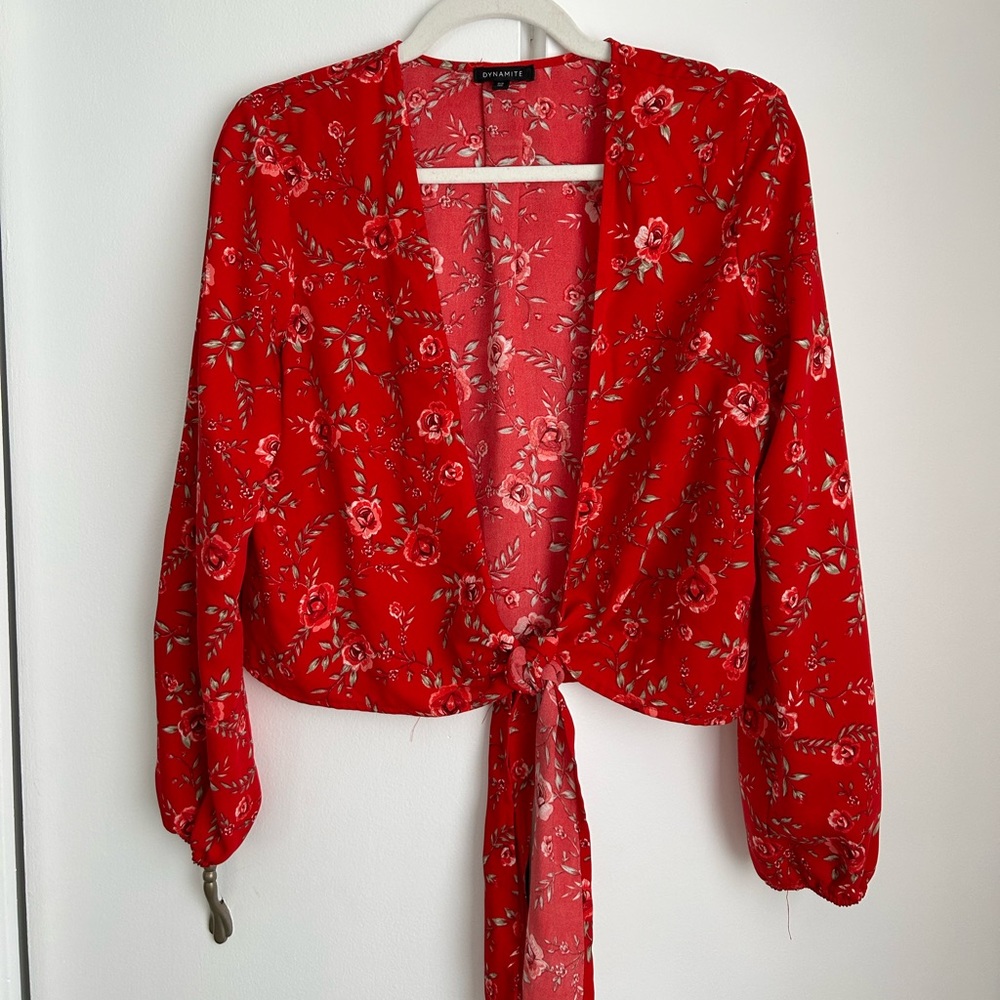 Dynamite Wrap Top